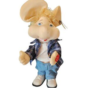 Vintage Topo Gigio Mouse Animated Talking Singing Toy Maria Perego 15" READ